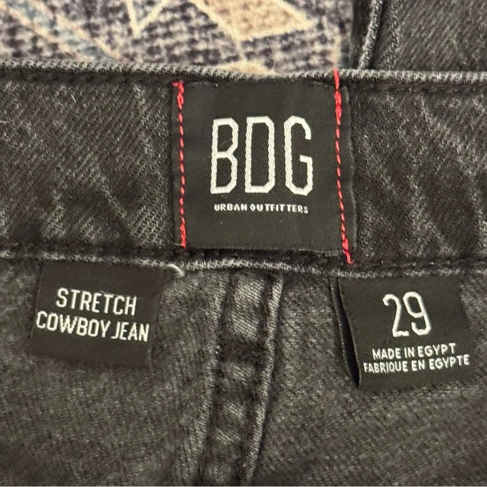 BDG Urban Outfitters Black Denim Stretch Cowboy Jeans Size 29